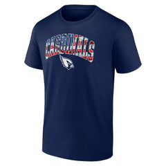 Arizona Cardinals Banner Wave Logo T-Shirt Navy | NFL