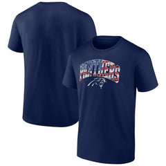 Carolina Panthers Banner Wave Logo T-Shirt Navy | NFL