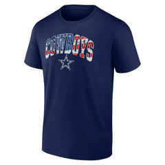 Dallas Cowboys Banner Wave Logo T-Shirt Navy | NFL