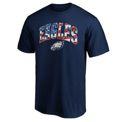 Philadelphia Eagles Banner Wave Logo T-Shirt Navy | NFL