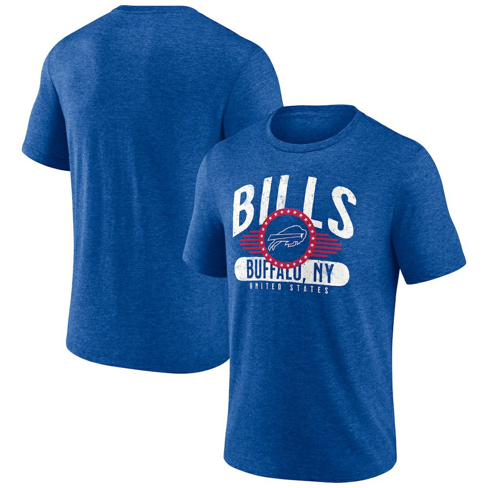 Buffalo Bills Badge of Honor Tri-Blend T-Shirt Royal | NFL