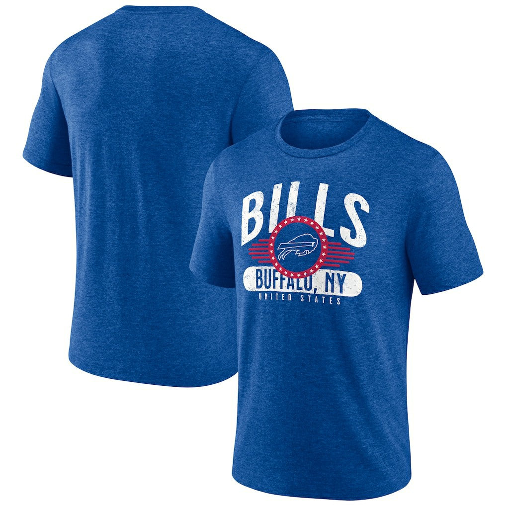 Buffalo Bills Badge of Honor Tri-Blend T-Shirt Royal | NFL