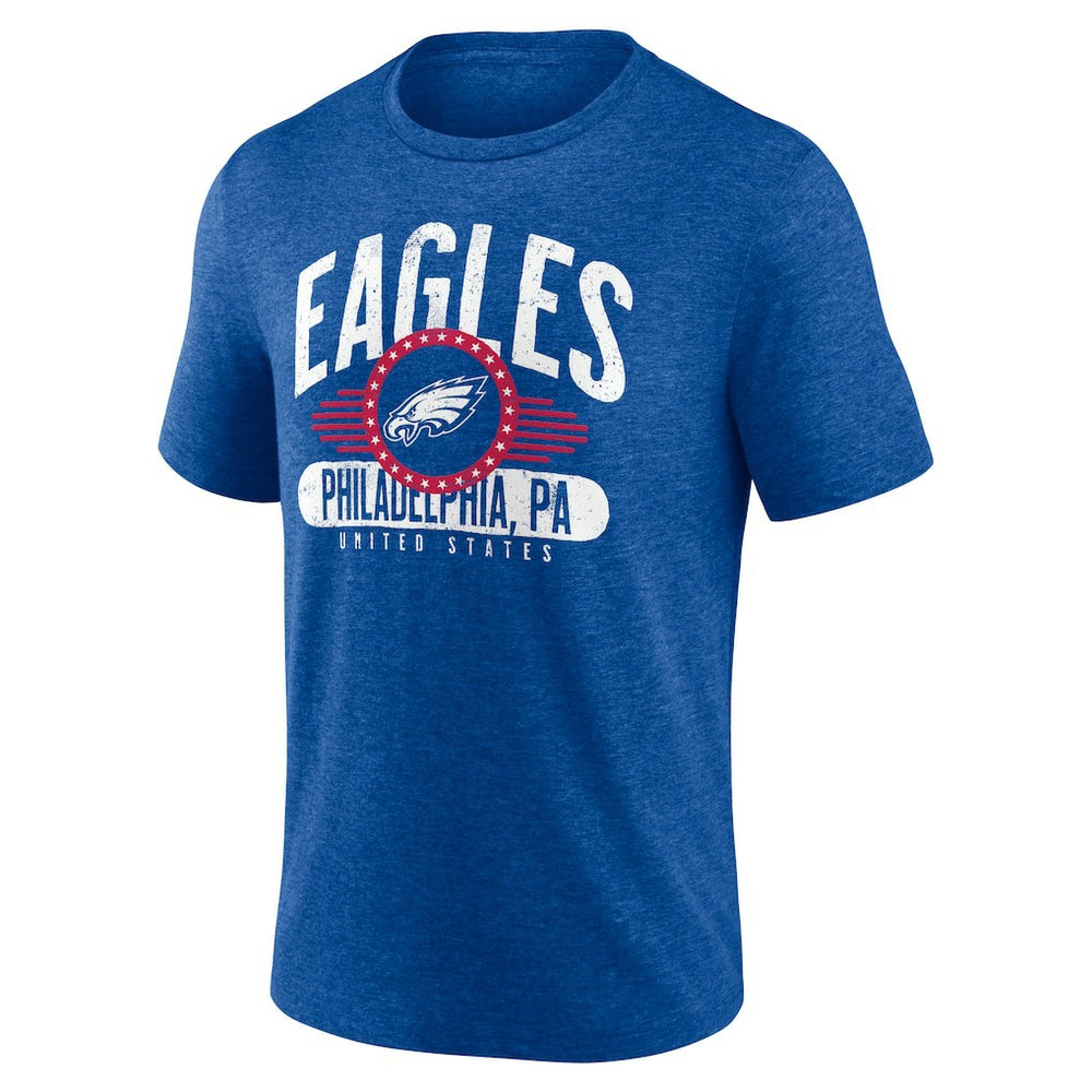 Philadelphia Eagles Badge of Honor Tri-Blend T-Shirt Royal | NFL