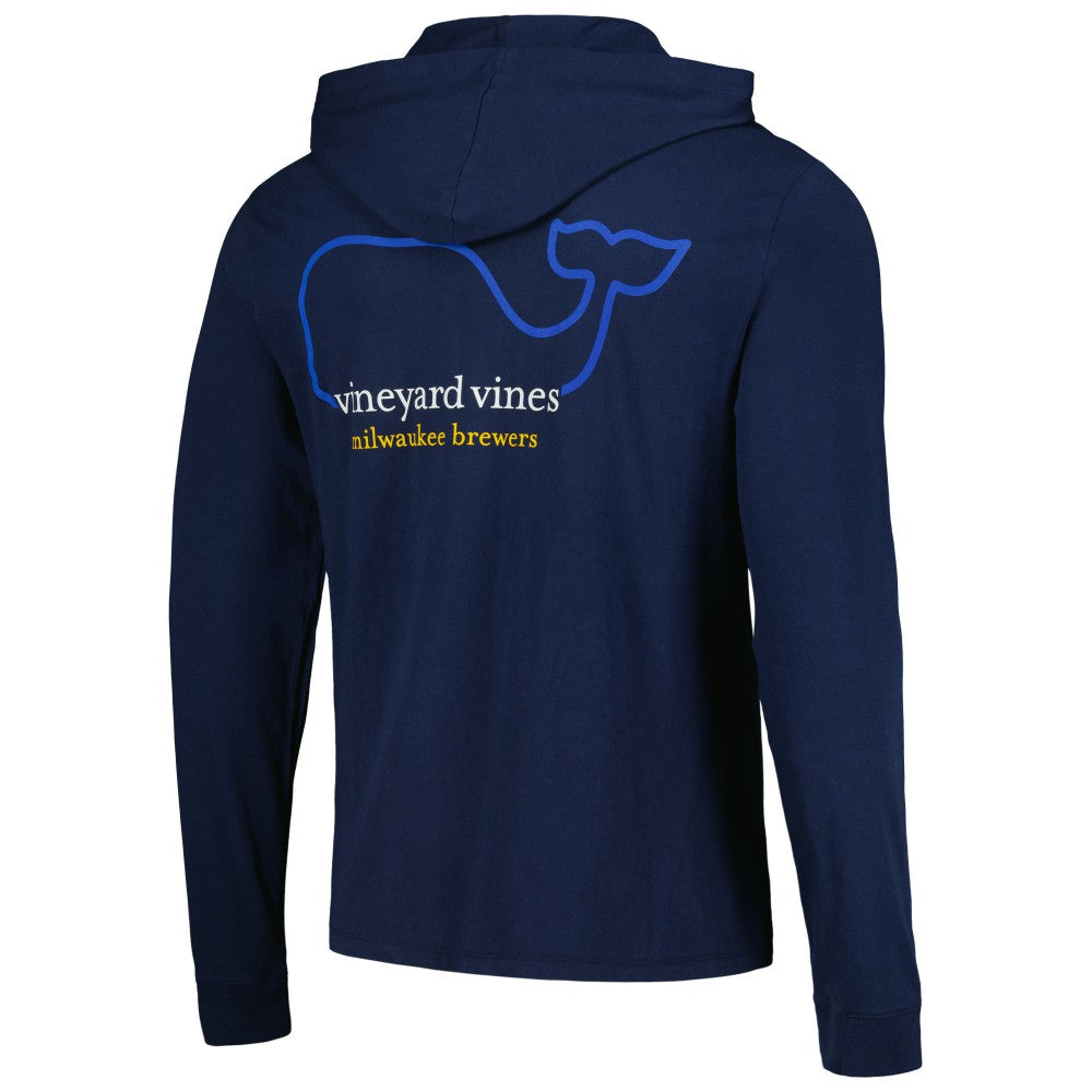 Milwaukee Brewers Vineyard Vines Long Sleeve Hoodie T-Shirt - MLB