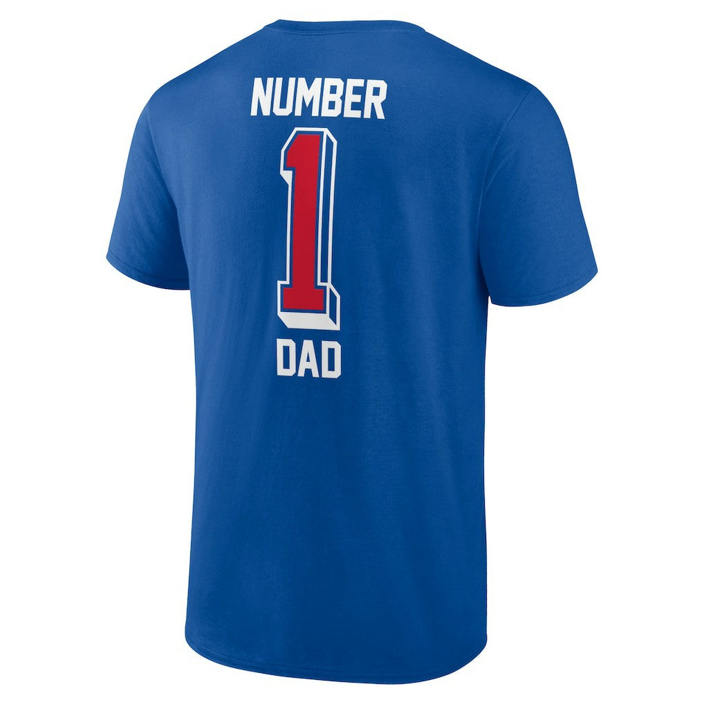Buffalo Bills Number One Dad T-Shirt Royal | NFL