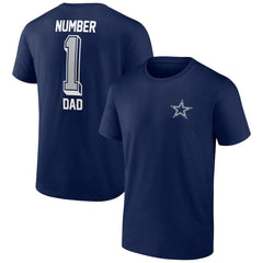 Dallas Cowboys Number One Dad T-Shirt Navy | NFL