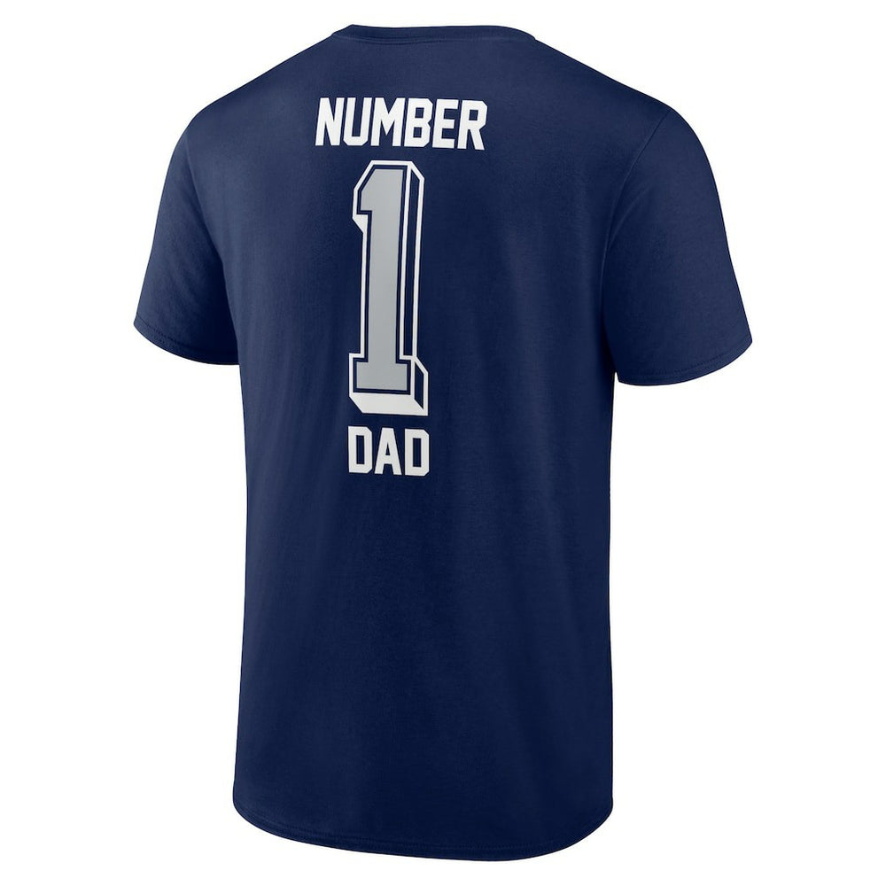 Dallas Cowboys Number One Dad T-Shirt Navy | NFL