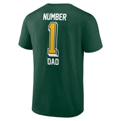 Green Bay Packers Number One Dad T-Shirt Green | NFL