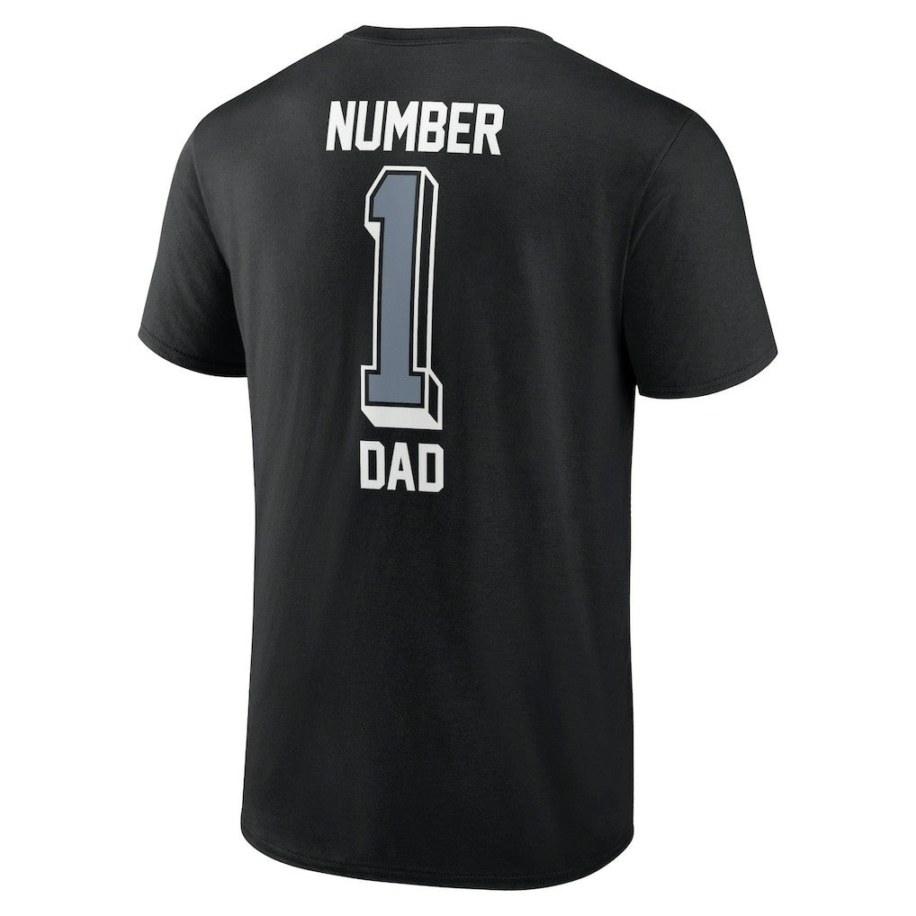 Las Vegas Raiders Number One Dad T-Shirt Black | NFL