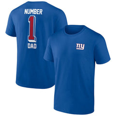 New York Giants Number One Dad T-Shirt Royal | NFL