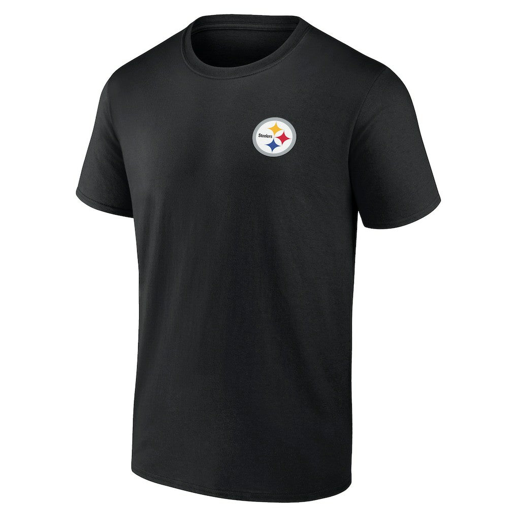 Pittsburgh Steelers Number One Dad T-Shirt Black | NFL