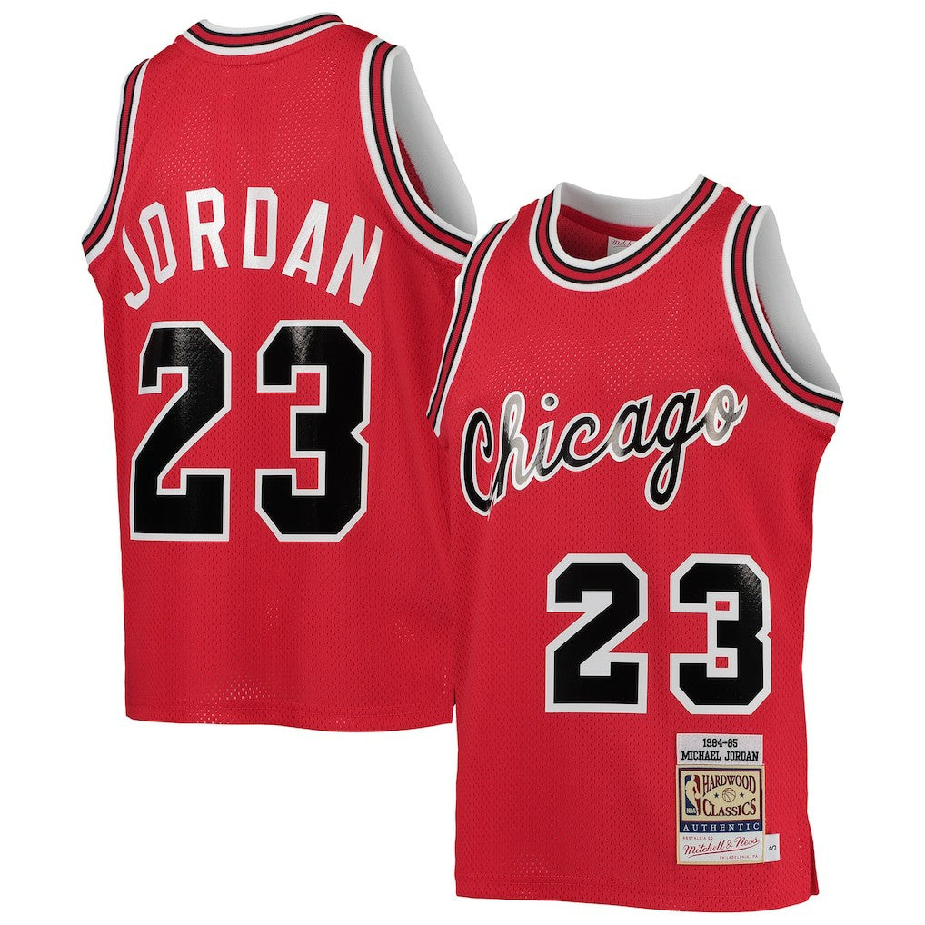 Michael Jordan Chicago Bulls Youth 1984/85 Hardwood Classics Authentic Jersey Red - NBA