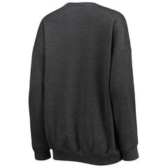 Washington Commanders WEAR by Erin Andrews Women's Oversized Fleece Pullover Sweatshirt Heathered Charcoal | NFL