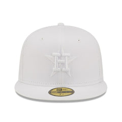 Houston Astros New Era White on White 59FIFTY Fitted Hat Hats - MLB