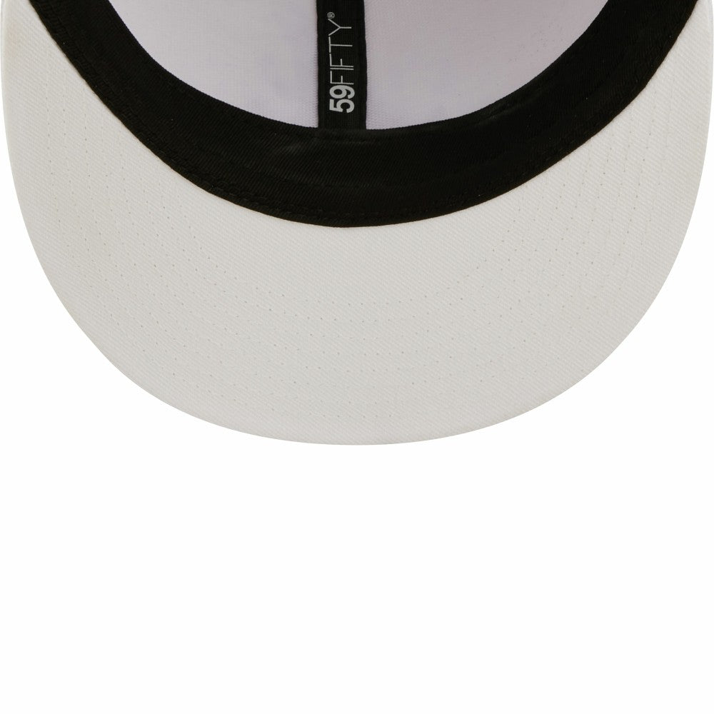 Los Angeles Dodgers New Era White on White 59FIFTY Fitted Hat Hats - MLB