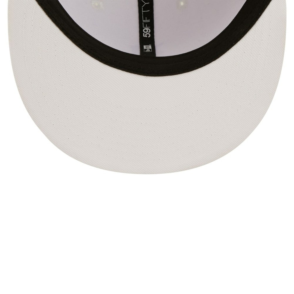 Detroit Tigers New Era White on White 59FIFTY Fitted Hat Hats - MLB
