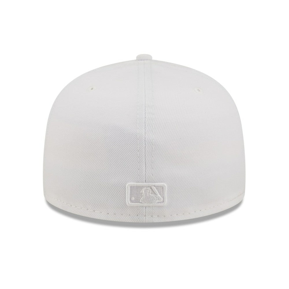 Atlanta Braves New Era White on White 59FIFTY Fitted Hat Hats - MLB