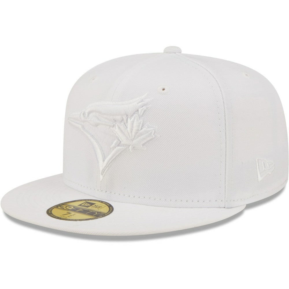 Toronto Blue Jays New Era White on White 59FIFTY Fitted Hat Hats - MLB