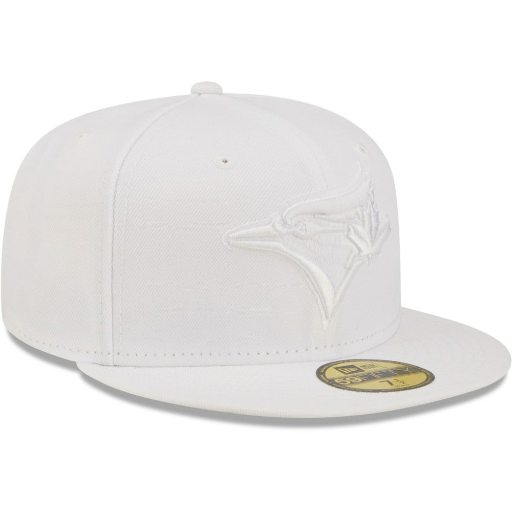 Toronto Blue Jays New Era White on White 59FIFTY Fitted Hat Hats - MLB
