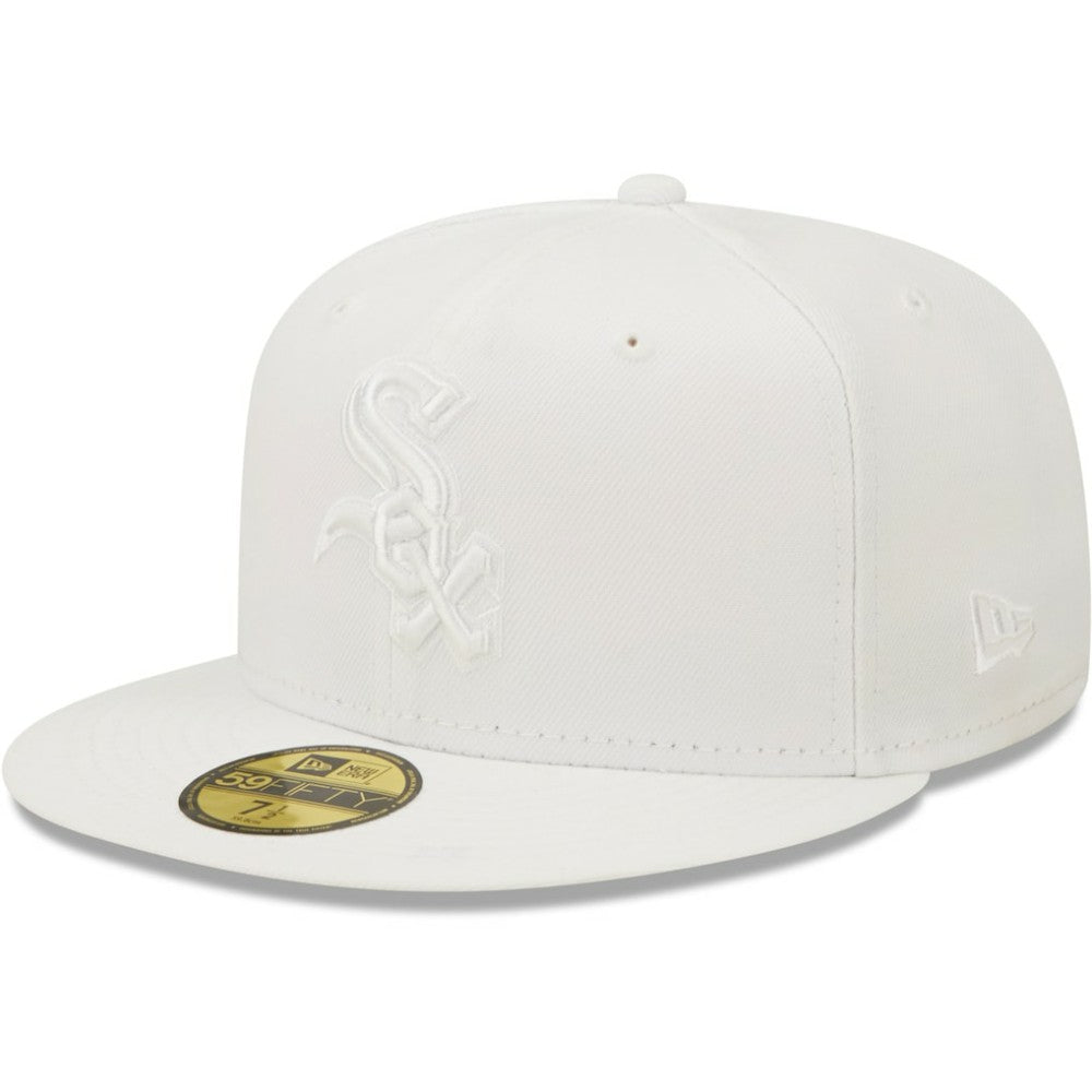 Chicago White Sox New Era White on White 59FIFTY Fitted Hat Hats - MLB