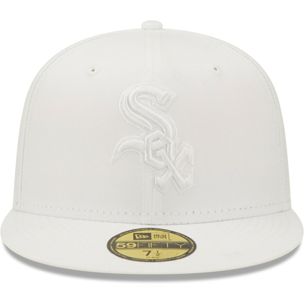 Chicago White Sox New Era White on White 59FIFTY Fitted Hat Hats - MLB