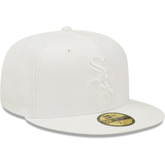 Chicago White Sox New Era White on White 59FIFTY Fitted Hat Hats - MLB