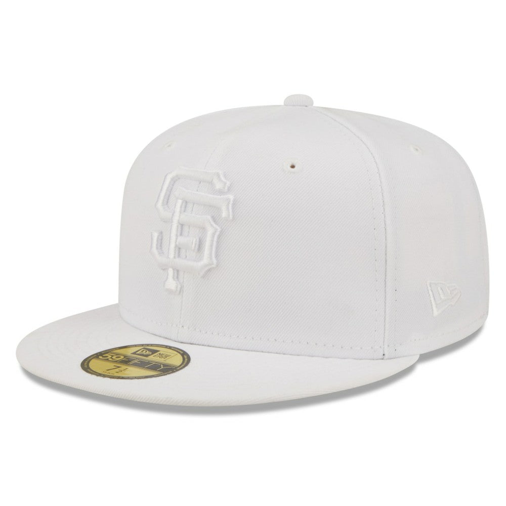 San Francisco Giants New Era White on White 59FIFTY Fitted Hat Hats - MLB