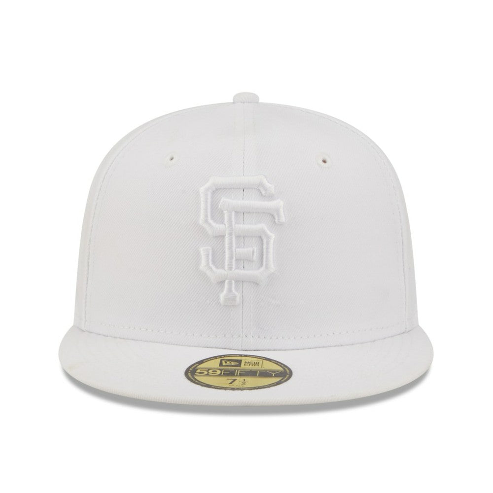 San Francisco Giants New Era White on White 59FIFTY Fitted Hat Hats - MLB