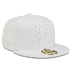 San Francisco Giants New Era White on White 59FIFTY Fitted Hat Hats - MLB