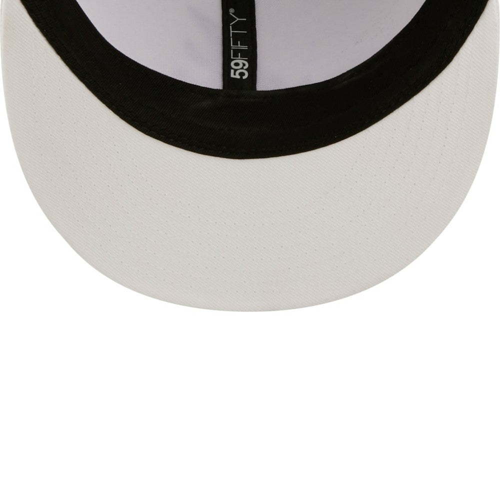 Athletics New Era White on White 59FIFTY Fitted Hat Hats - MLB
