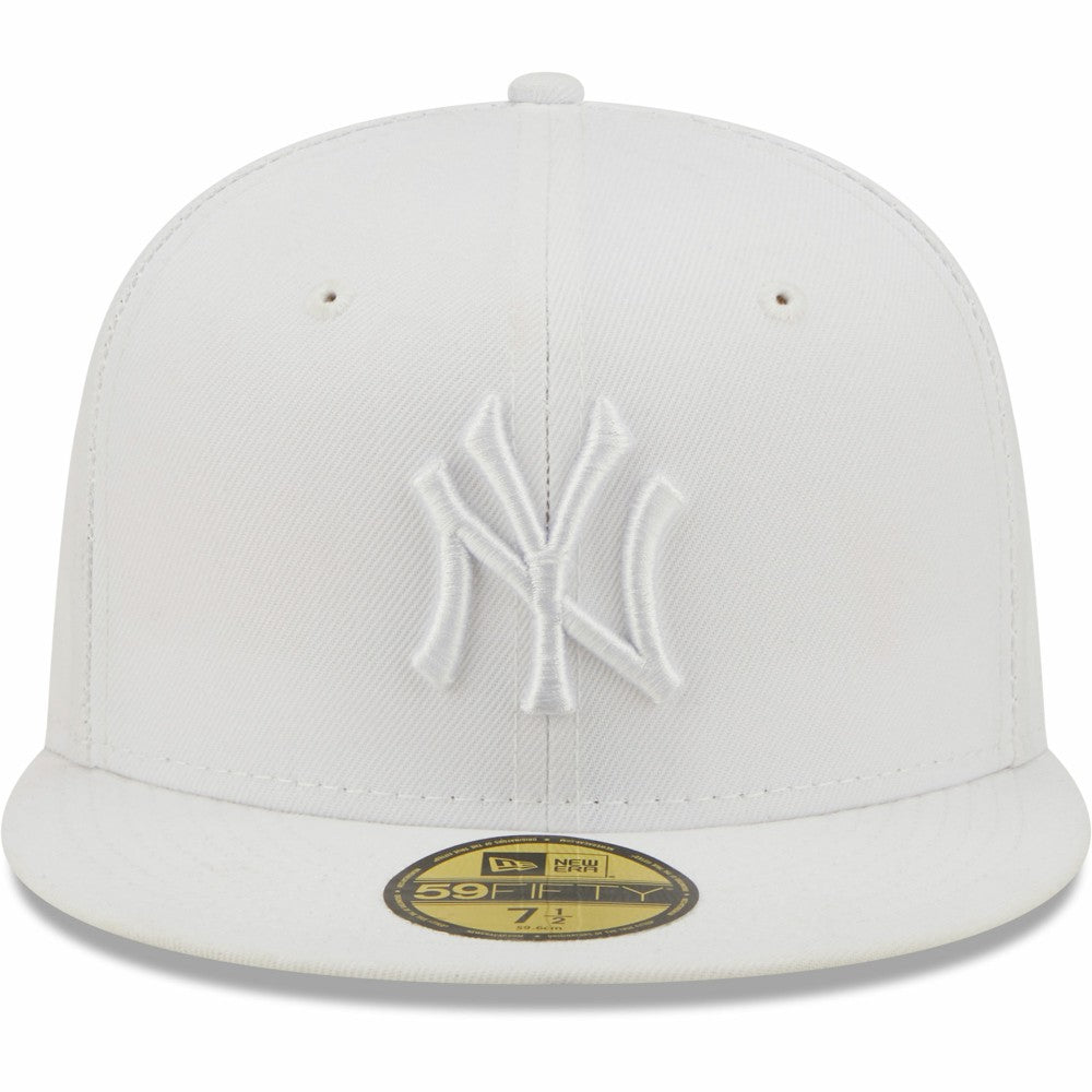 New York Yankees New Era White on White 59FIFTY Fitted Hat Hats - MLB