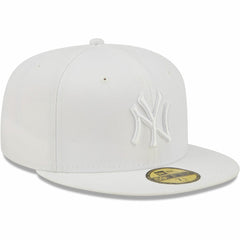 New York Yankees New Era White on White 59FIFTY Fitted Hat Hats - MLB