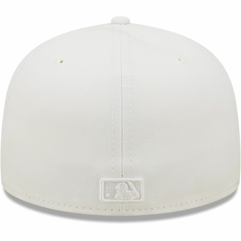 Cleveland Guardians New Era White on White 59FIFTY Fitted Hat Hats - MLB