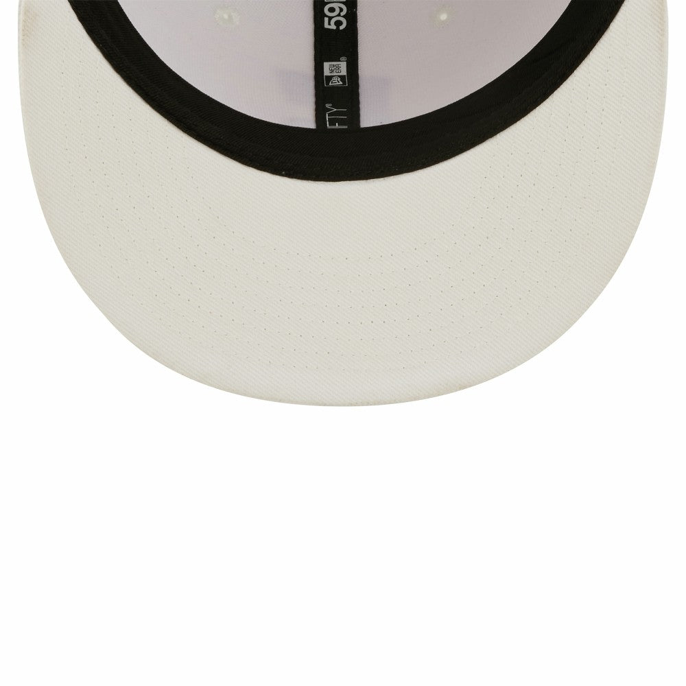 Cleveland Guardians New Era White on White 59FIFTY Fitted Hat Hats - MLB