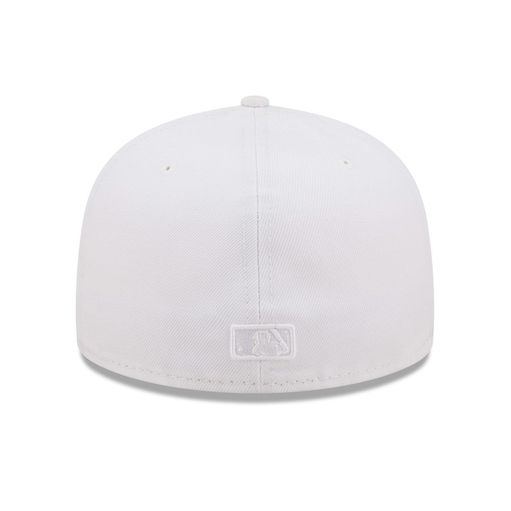 Los Angeles Angels New Era White on White 59FIFTY Fitted Hat Hats - MLB