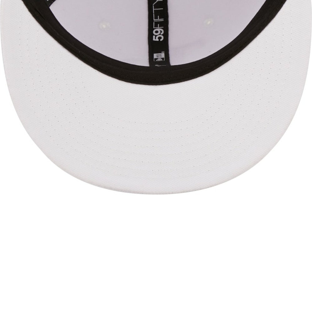 San Diego Padres New Era White on White 59FIFTY Fitted Hat Hats - MLB