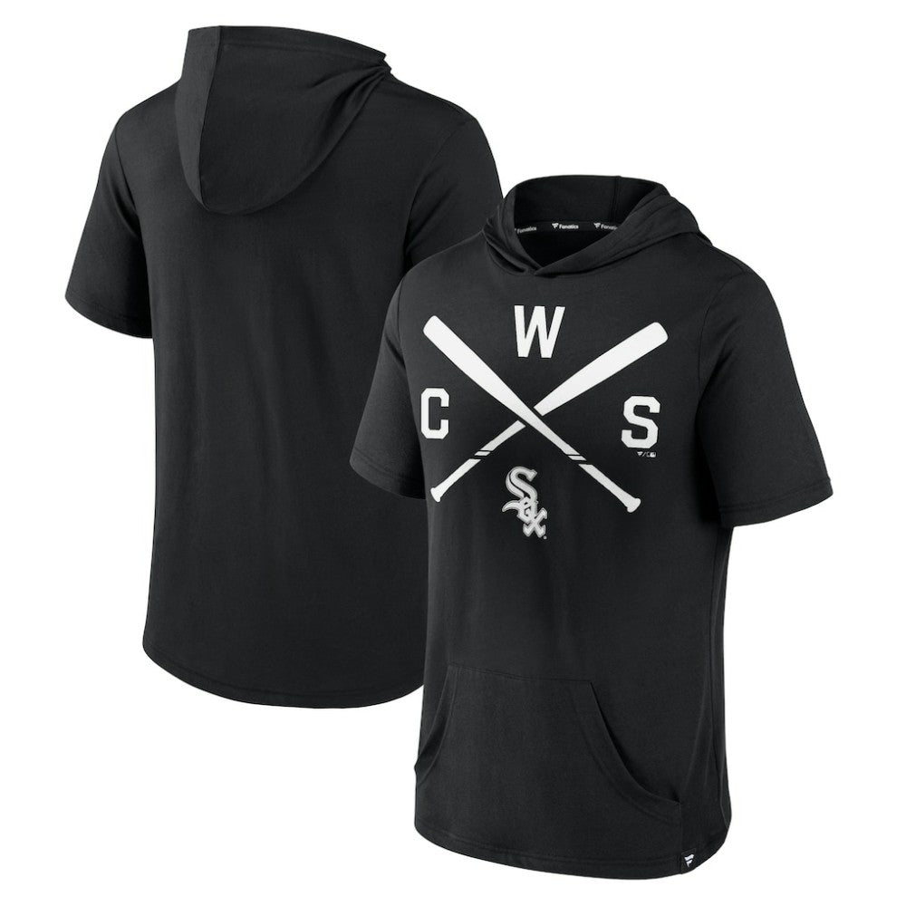 Chicago White Sox Fanatics Iconic Rebel Short Sleeve Hooded Top - MLB