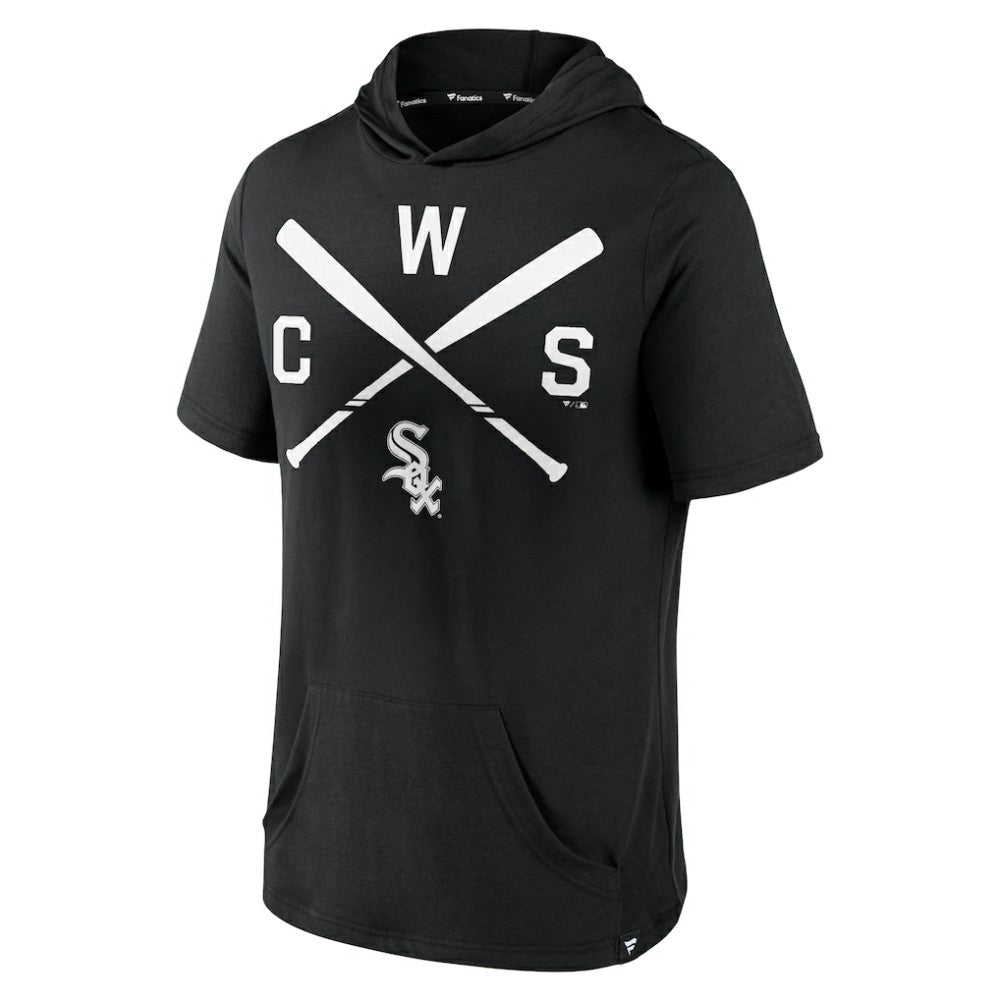 Chicago White Sox Fanatics Iconic Rebel Short Sleeve Hooded Top - MLB