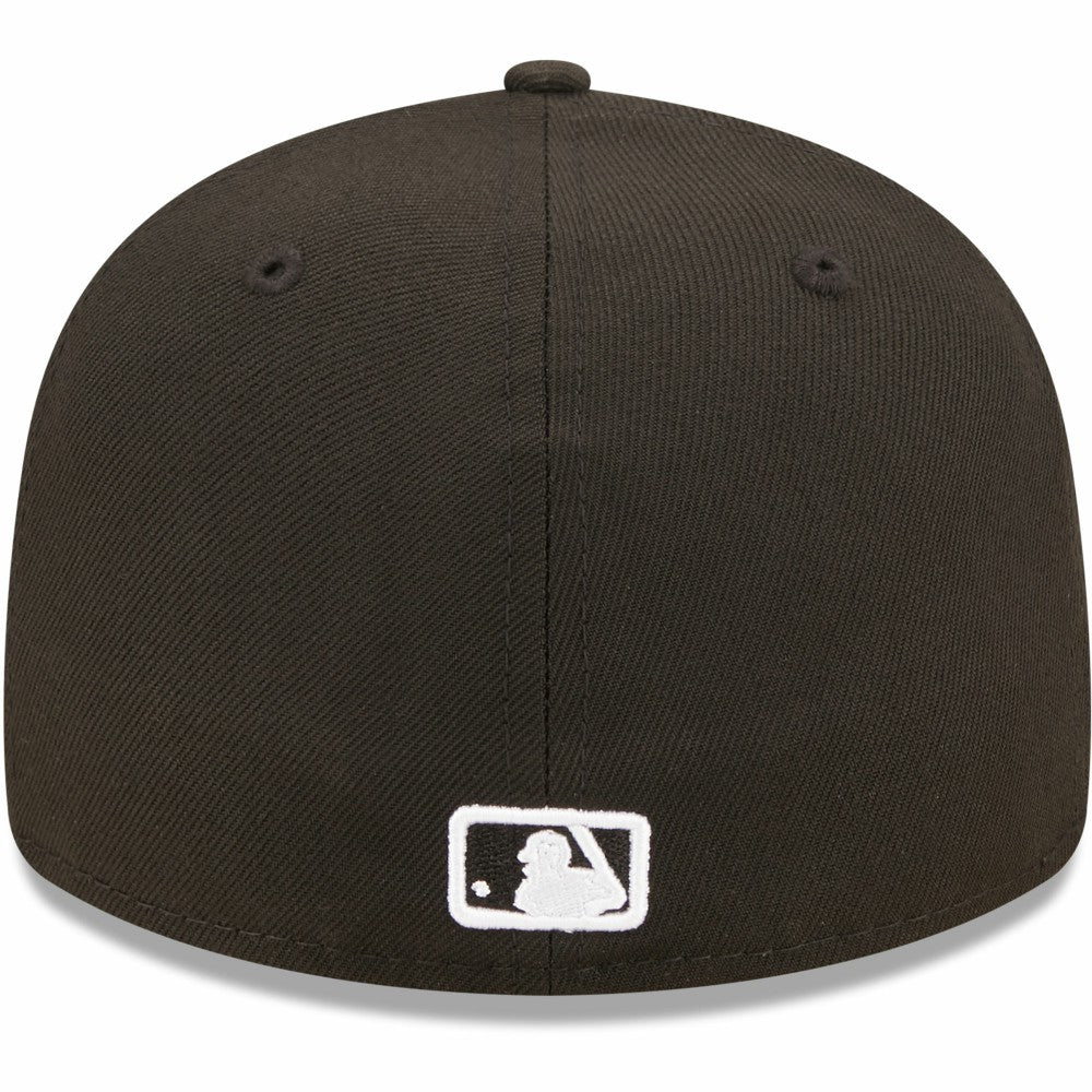 Milwaukee Brewers New Era Black & White Low Profile 59FIFTY Fitted Hat Hats - MLB