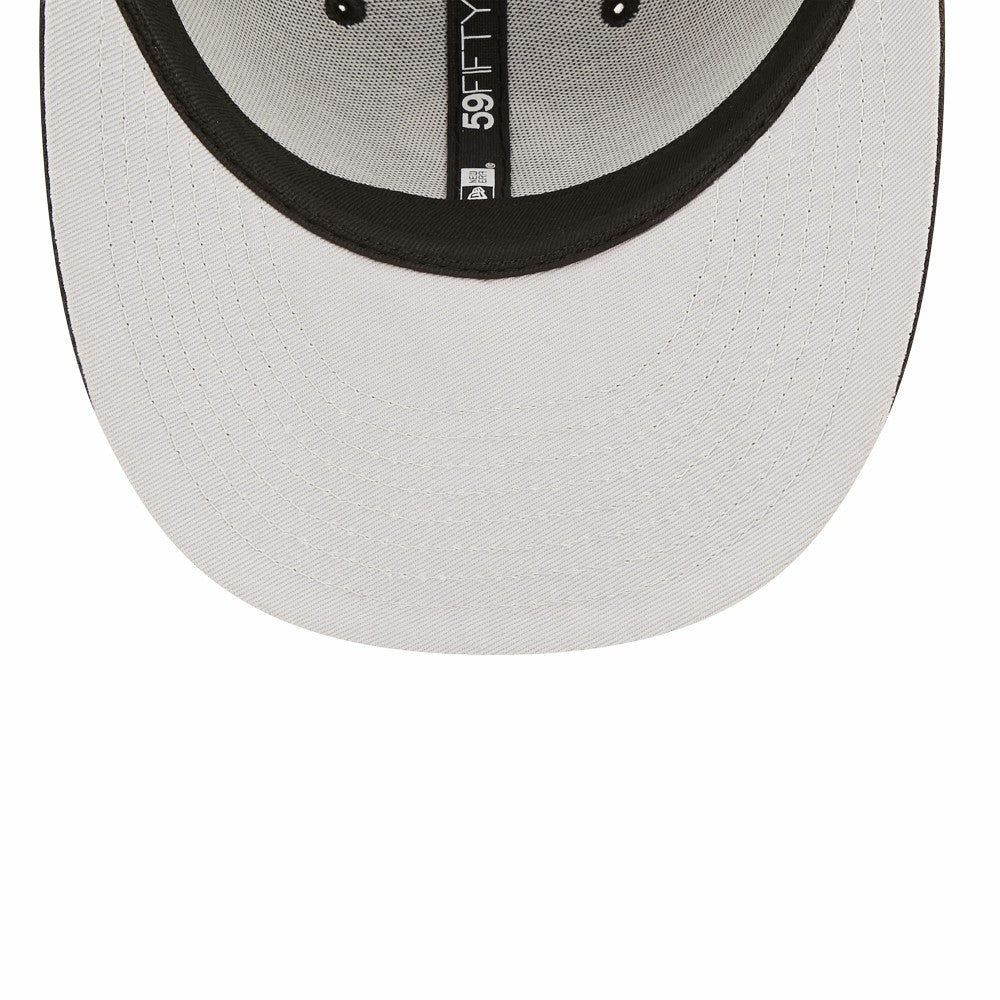Milwaukee Brewers New Era Black & White Low Profile 59FIFTY Fitted Hat Hats - MLB