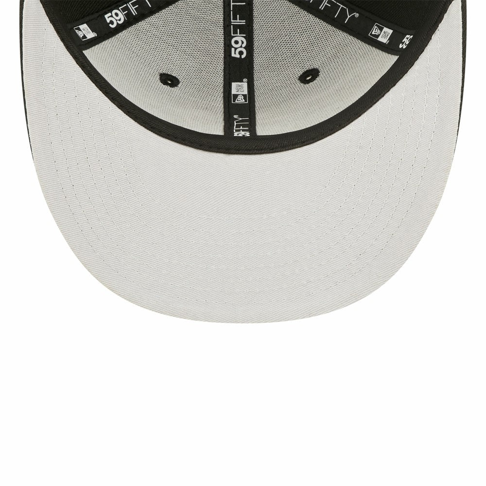 Miami Marlins New Era Black & White Low Profile 59FIFTY Fitted Hat Hats - MLB