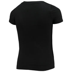 Washington Commanders New Era Girls Youth V-Neck T-Shirt Black | NFL
