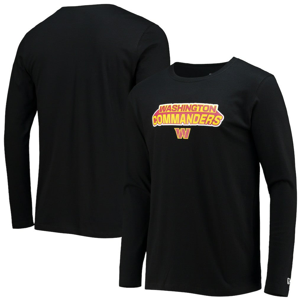 Washington Commanders New Era Long Sleeve T-Shirt Black | NFL
