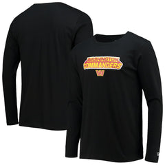 Washington Commanders New Era Long Sleeve T-Shirt Black | NFL