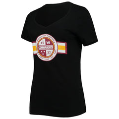 Washington Commanders New Era Women's V-Neck T-Shirt Black | NFL