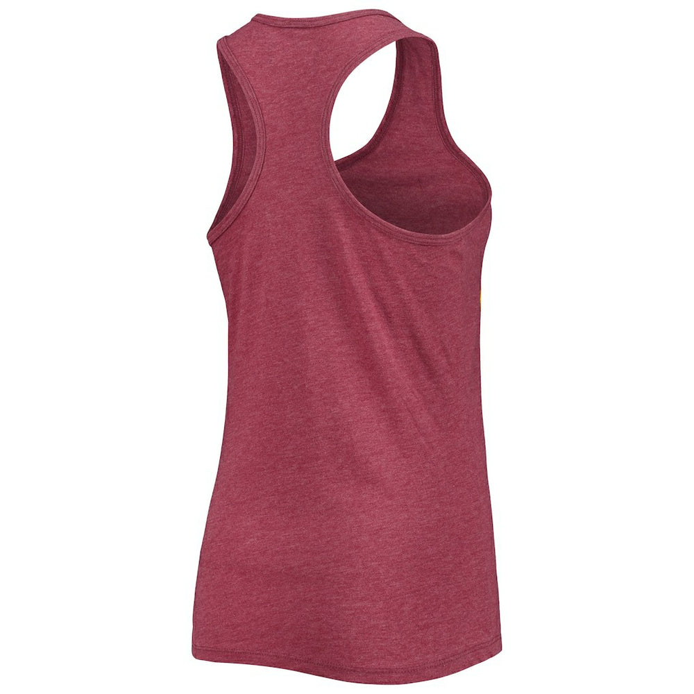 Washington Commanders New Era Women's Scoop Neck Racerback Tank Top Burgundy | NFL