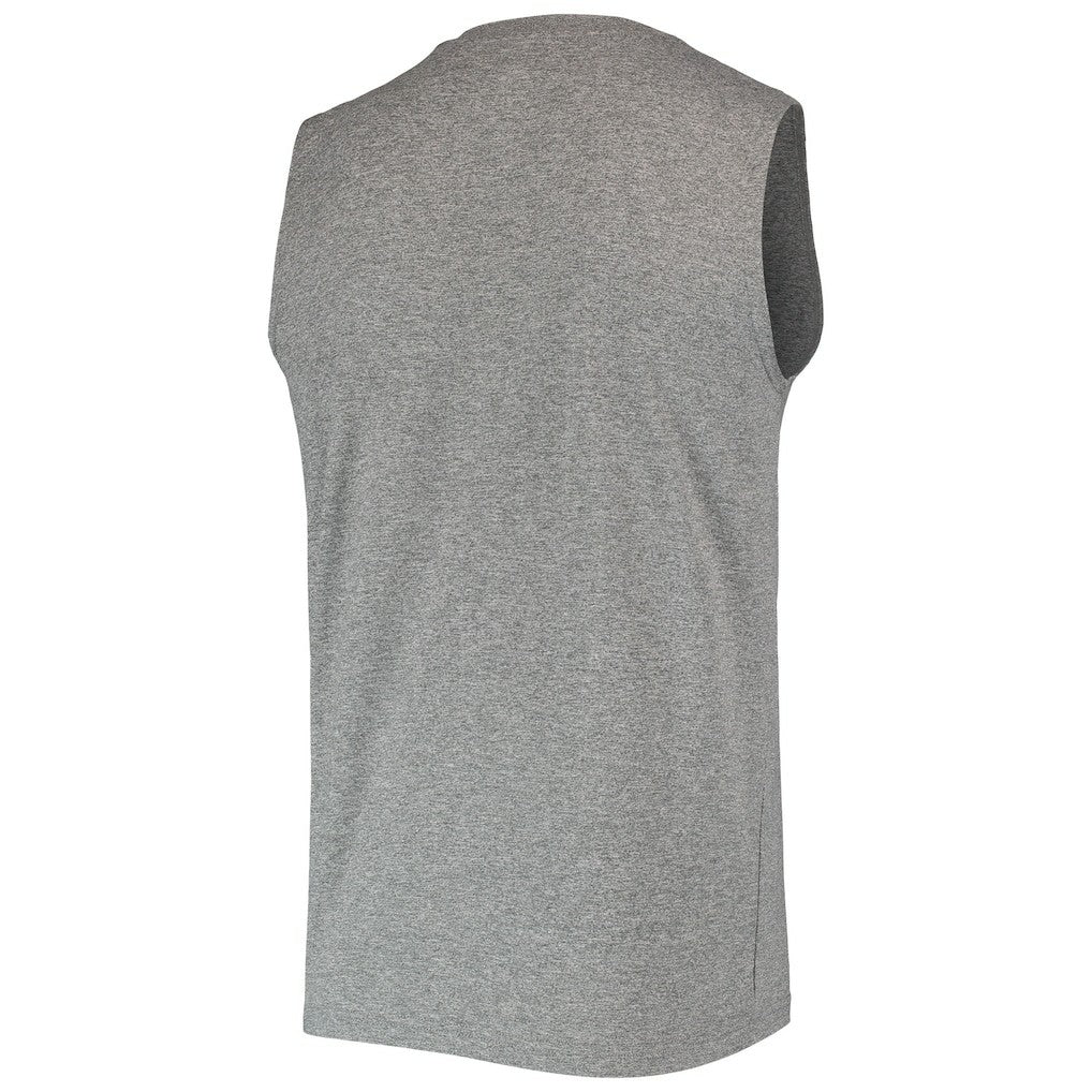 Las Vegas Raiders New Era Brushed Sleeveless Tank Top Heathered Gray | NFL