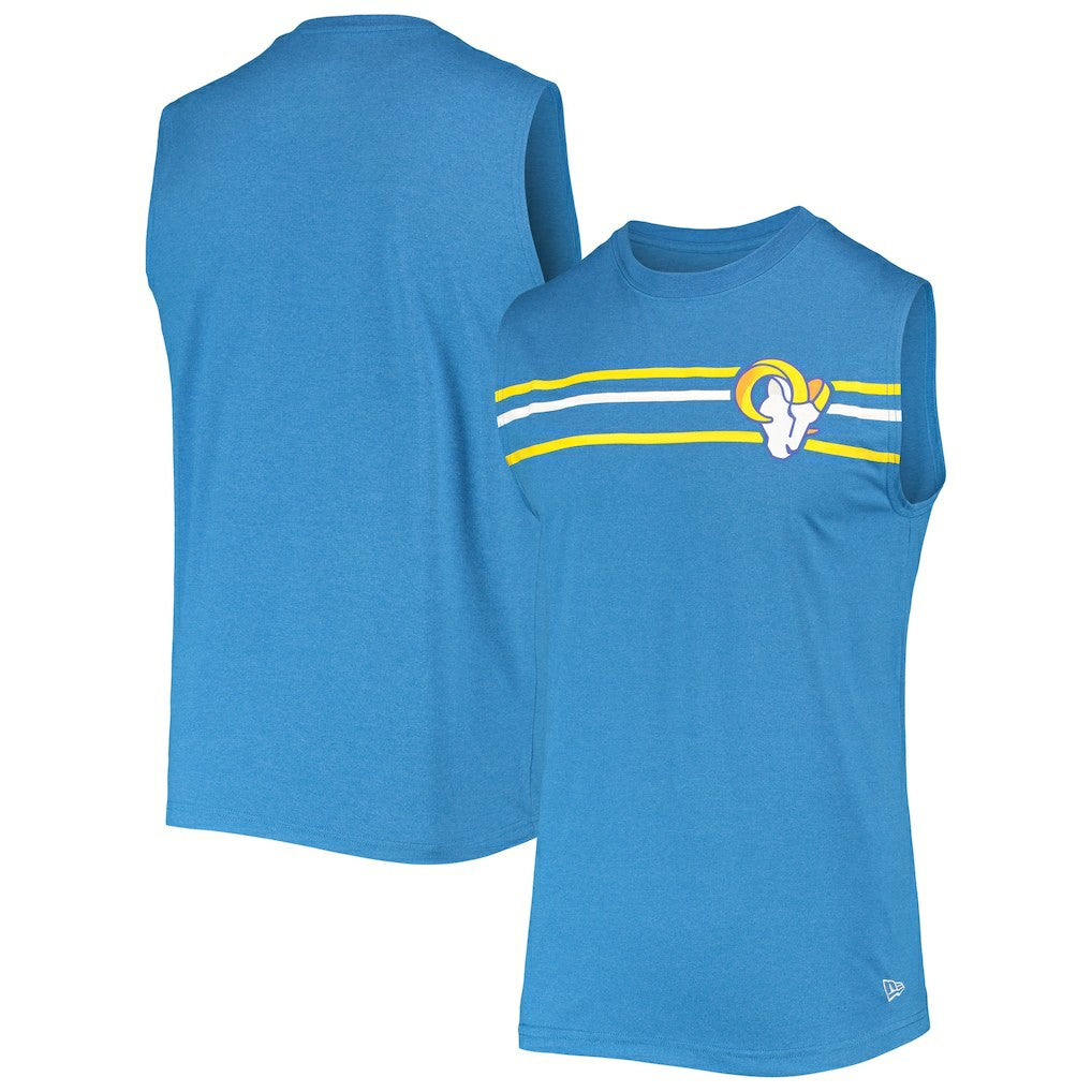 Los Angeles Rams New Era Brushed Sleeveless Tank Top Royal | NFL