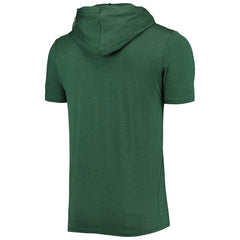 Green Bay Packers New Era Team Brushed Hoodie T-Shirt Heathered Green | NFL