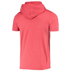 San Francisco 49ers New Era Team Brushed Hoodie T-Shirt Heathered Red | NFL
